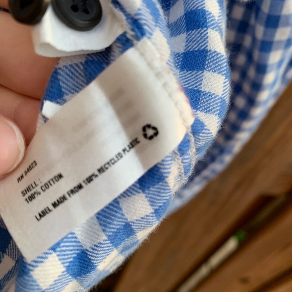 Gap Gingham Shrunken Boyfriend Blouse - Picture 7 of 9